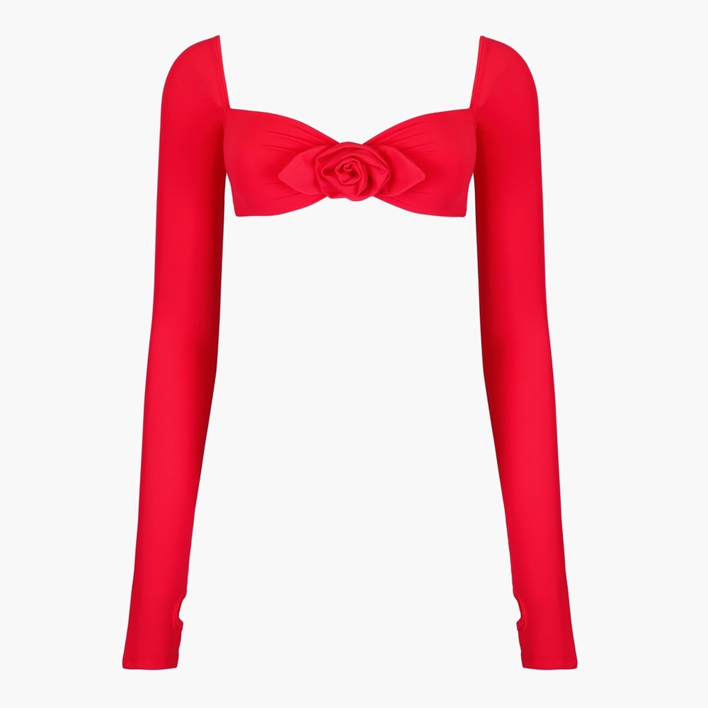 NWT Sandy Liang Red Darren top in XS